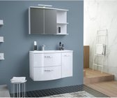 WAVE Wastafelonderkast L 90 cm - Glanzend wit