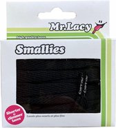 Mr. Lacy zwarte schoenveters smallies 90cm lang 8mm breed black high quality