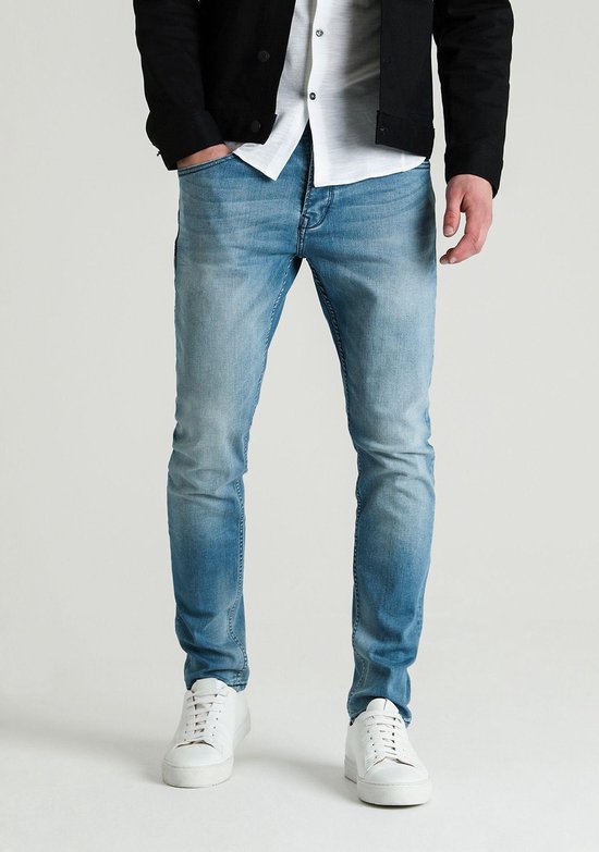 Chasin' Jeans Tapered-Fit-Jeans Crown Barkis Blauw Maat W34L34