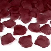 Donkerrode rozenblaadjes 1000x stuks - Bruiloft decoratie