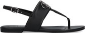 Calvin Klein Dames Sandalen Flat Sandal - Zwart - Maat 38