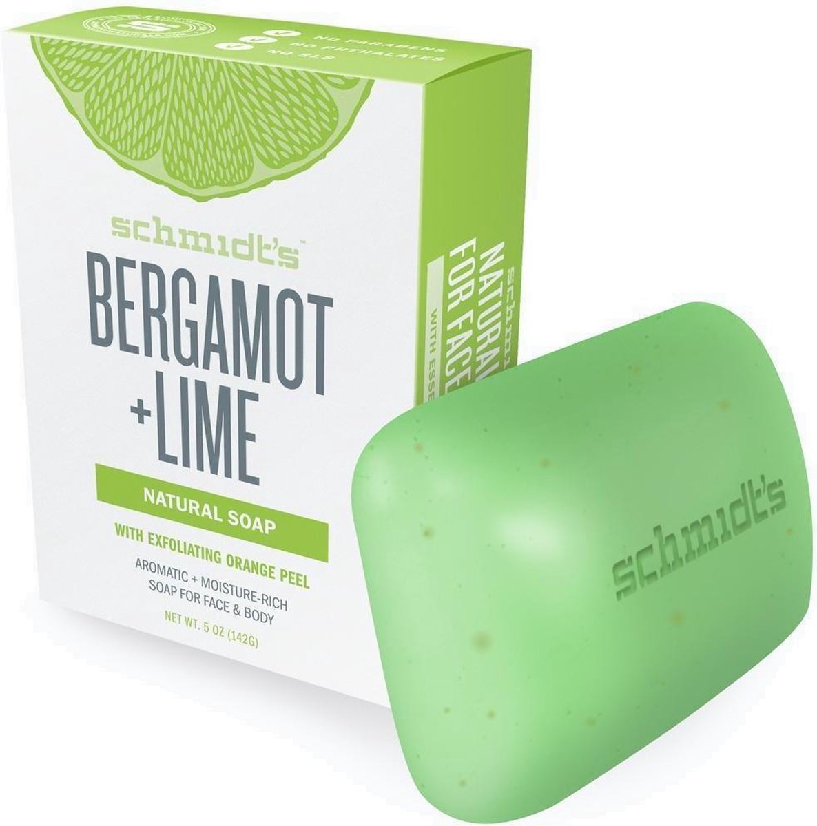 Schmidt's Bergamot + Lime Natural Soap Bar - 142 g