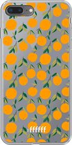 6F hoesje - geschikt voor iPhone 8 Plus -  Transparant TPU Case - Oranges #ffffff