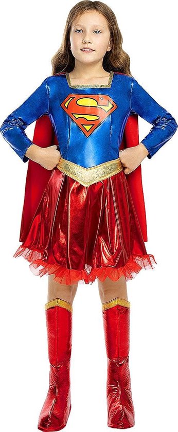 FUNIDELIA Deluxe Supergirl Kostuum voor meisjes - Maat: 97 - 104 cm