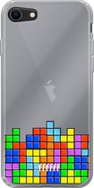 6F hoesje - geschikt voor iPhone 7 - Transparant TPU Case - Tetris #ffffff
