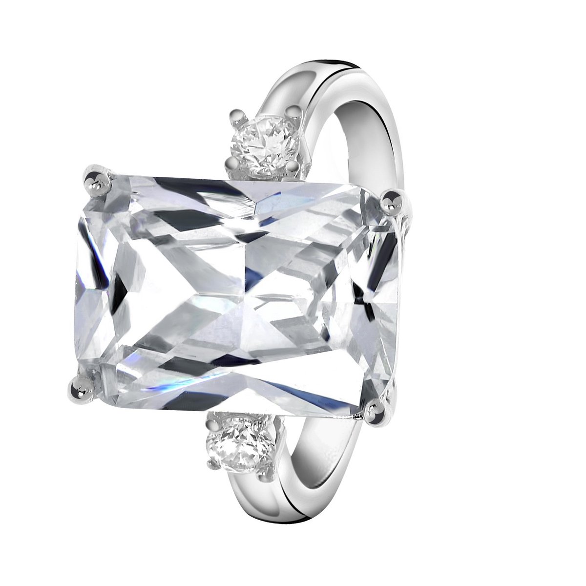 Lucardi Dames Ring Not the ring Ring Cadeau Bijoux Zilverkleurig bol