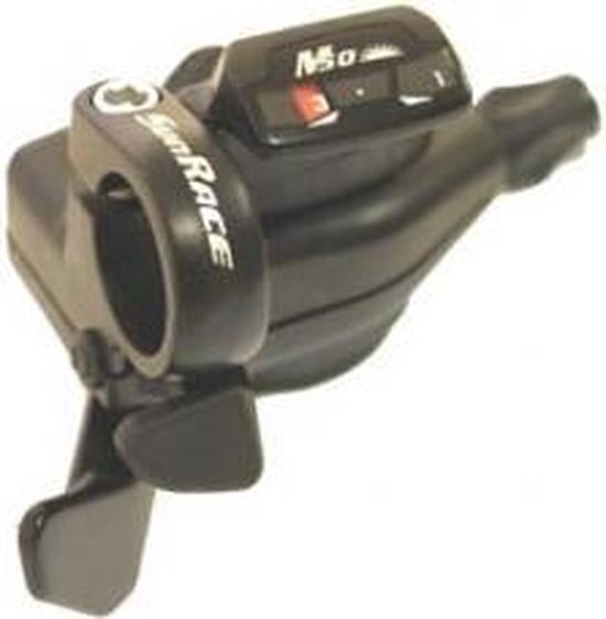 Manette SunRace DLM500 8 Vitesses Droite - Noir, Câble 2100mm - Déclencheur VTT