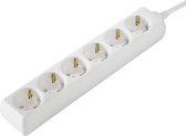 Hama Distribution Panel 6 Sockets Child-proof 1.4 M White