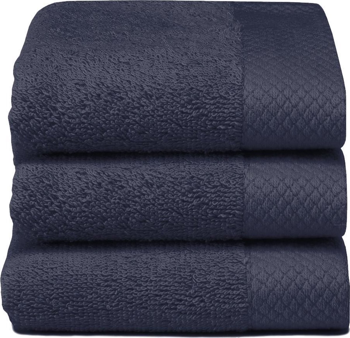 Seahorse Pure gastendoek 30x50 cm - Set van 5 - Indigo