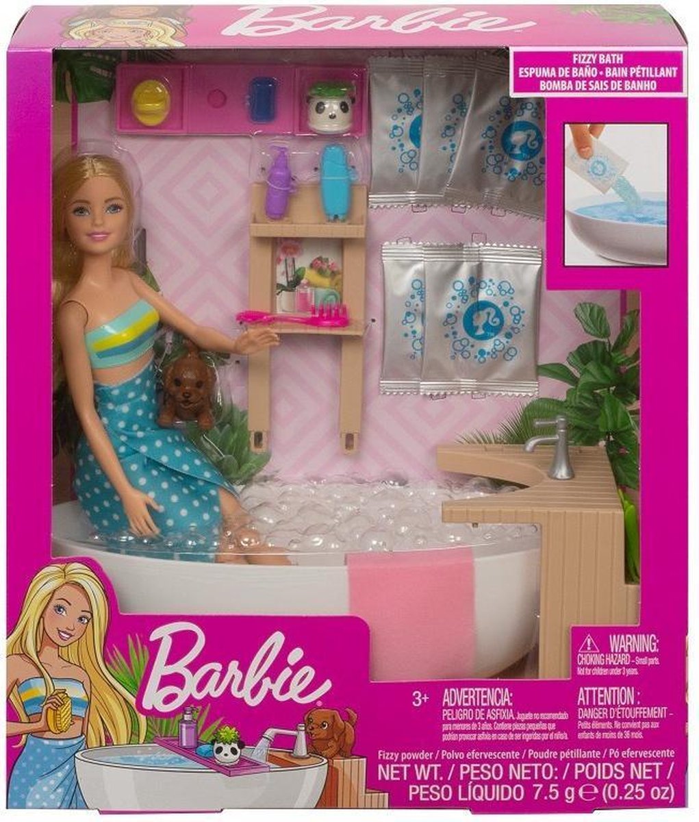 Ludendo - Barbie - Coffret Barbie Bain Coloré - Maisons de poupées - Rue du  Commerce