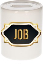 Job naam cadeau spaarpot met gouden embleem - kado verjaardag/ vaderdag/ pensioen/ geslaagd/ bedankt