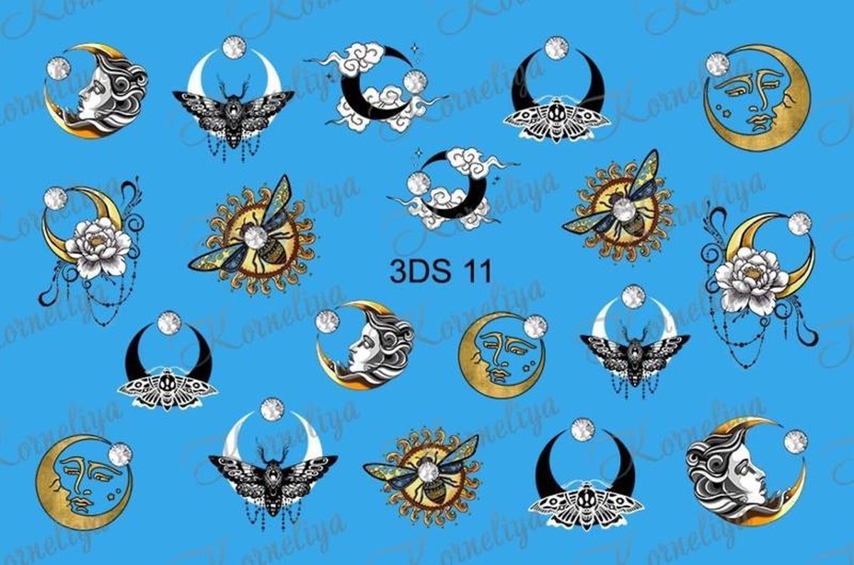 Goedkoopste Korneliya RhineStone decal 3DS 11