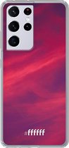 6F hoesje - geschikt voor Samsung Galaxy S21 Ultra -  Transparant TPU Case - Red Skyline #ffffff