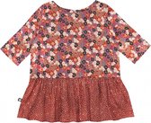 HEBE - meisjes blouse - bloemen - rood - Maat 134/140