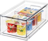 La boîte de koelkast Home Edit avec tiroir et séparateur - Transparent - Compartiments de tri et extensible