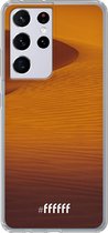 6F hoesje - geschikt voor Samsung Galaxy S21 Ultra -  Transparant TPU Case - Sand Dunes #ffffff