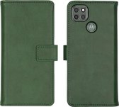 Motorola Moto G9 Power Hoesje met Pasjeshouder - iMoshion Luxe Booktype - Groen