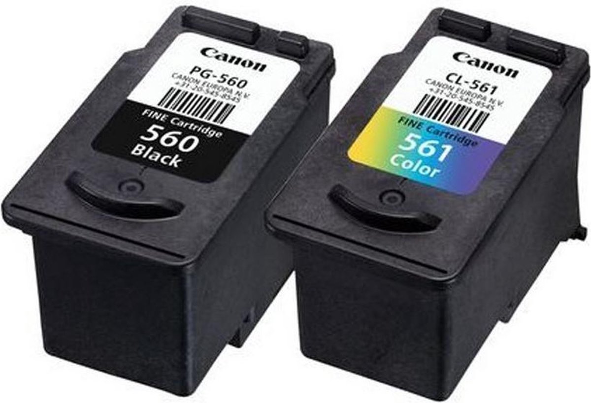 Canon PG560 CL561 Inktcartridge Zwart / Multicolor