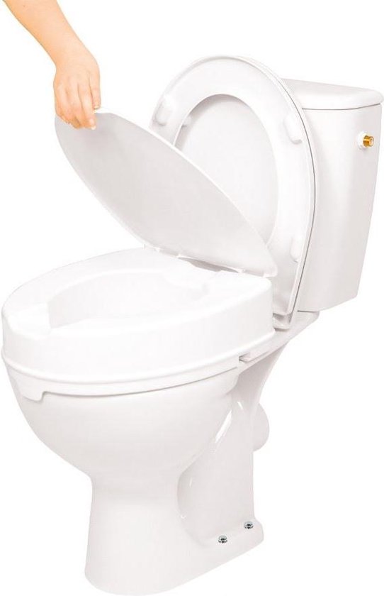 VITILITY Toiletverhoger Met Deksel 10 Cm - Wc Bril - Verhoogd Toilet ...