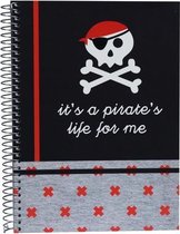 Schrift spiraal - Pirates - hardcover - A4 - 160 pagina's - 90 grams - K-098501