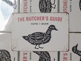 BBQ | Butcher’s guide | eend | 20 x 30cm | metaal