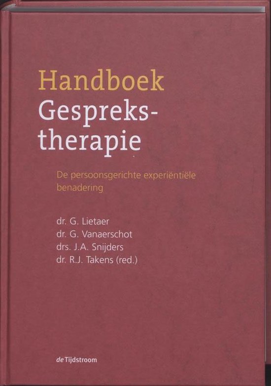 Foto: Handboek gesprekstherapie