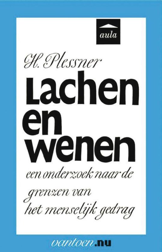 Cover van het boek 'Lachen en wenen' van H. Plessner