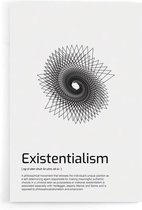 Walljar - Existentialism - Muurdecoratie - Poster