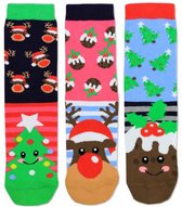 Kerst Mismatched Gekke Sokken - Angel - 3 sokken - maat 37 tot 42