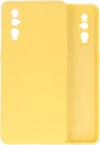 Oppo Find X2 Hoesje Fashion Backcover Telefoonhoesje Geel