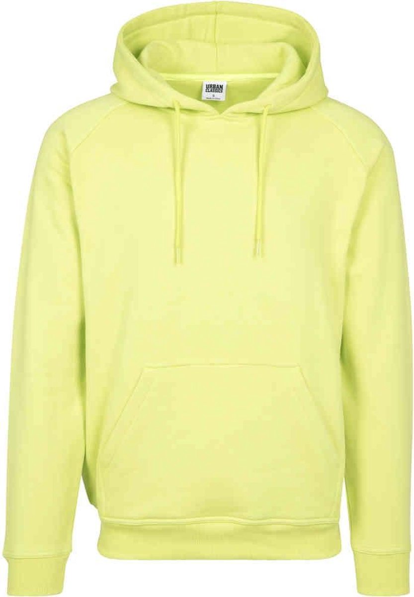 Urban Classics Blank Hoody Trui met capuchon S Katoen Basics Geel