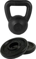 Tunturi - Fitness Set - Halterschijven 2 x 0,5 kg - Kettlebell 12 kg