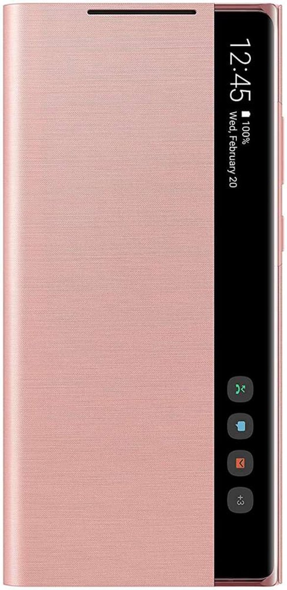 Samsung Clear View Hoesje - voor Samsung Galaxy Note 20 - Roze