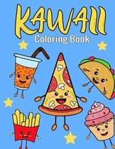 Kawaii Coloring Book: Cute And Easy Food Designs For Kids, Girls And Boys