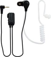 Alecto FRH-10 DUO Headset 2.5mm Plug, 3-polig - Voor gebruik op (PMR-446) portofoons - X2 / Wit