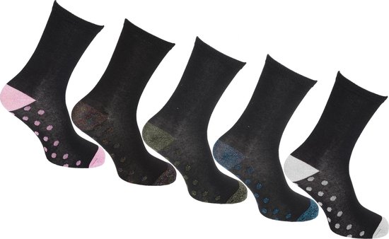 PIECES dames sokken, Zwart/Pakket: 3 stuks BLC-BERCH-PURPLE ROSE, 39-41 EU