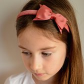 Diadeem met dubbele strik - Cinnabar | Rood, Bruin | Meisje