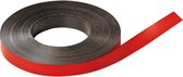 Beschrijfbare magneetband, rood 25mm, 30m/rol