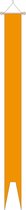 Oranje wimpel 350 cm - zwaluwstaart