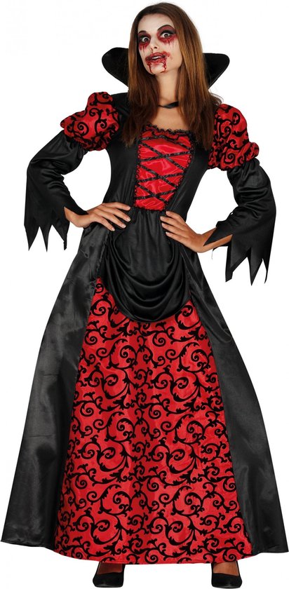 FIESTAS GUIRCA, S.L. - Vampier edelvrouw kostuum voor meisjes - 110/116 (5-6 jaar) - Kinderkostuums