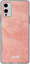 6F hoesje - geschikt voor OnePlus 9 -  Transparant TPU Case - Sandy Pink #ffffff