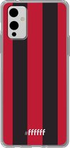 6F hoesje - geschikt voor OnePlus 9 -  Transparant TPU Case - AC Milan #ffffff