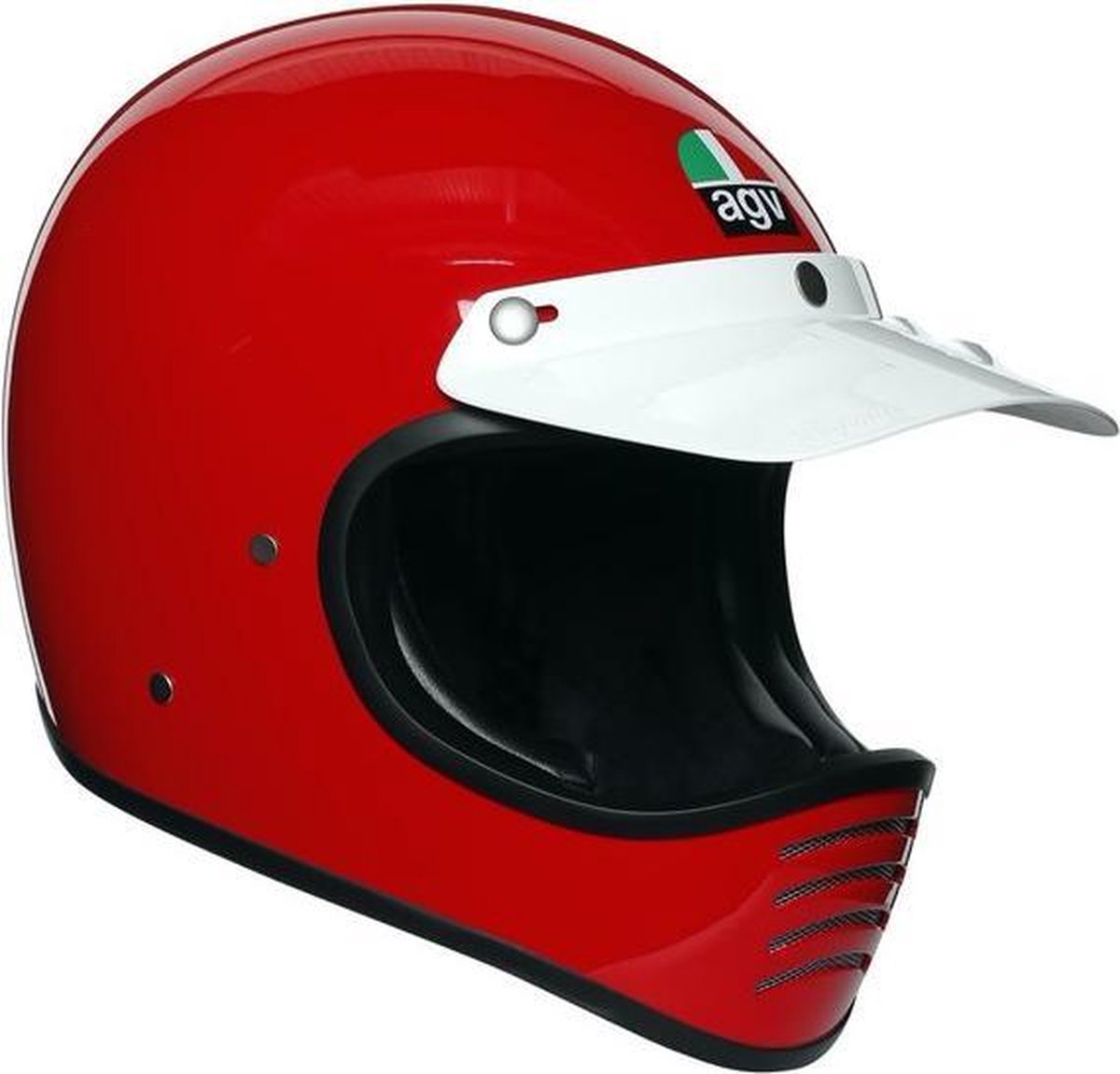 AGV X101 Red Full Face Helmet XS - Maat XS - Helm