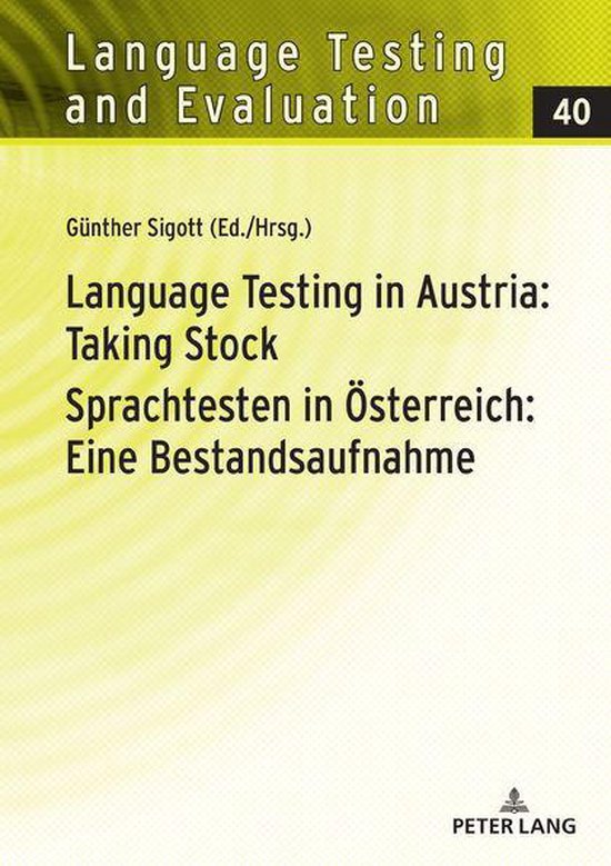 Language Testing and Evaluation 40 - Language Testing in Aus ... - cover