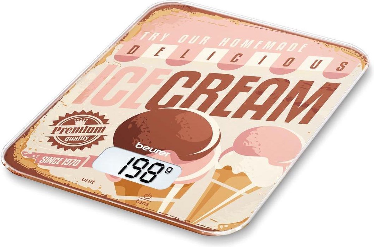 Beurer KS19 - Keukenweegschaal - 5kg -  incl batterijen  - IceCream