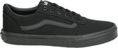 Vans Ward Canvas Heren Sneakers - Black/Black - Maat 40
