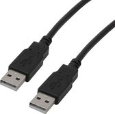 MCL USB 2.0 A/A 3 m USB-kabel USB A Zwart