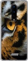 OnePlus 8 Hoesje Transparant TPU Case - Tiger #ffffff