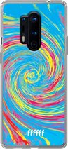 OnePlus 8 Pro Hoesje Transparant TPU Case - Swirl Tie Dye #ffffff