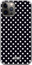 6F hoesje - geschikt voor iPhone 12 Pro - Transparant TPU Case - Onyx Dots #ffffff